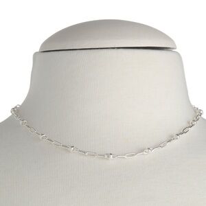 MIA FIORE
Made In Italy Sterling Silver Fancy Paperclip Necklace